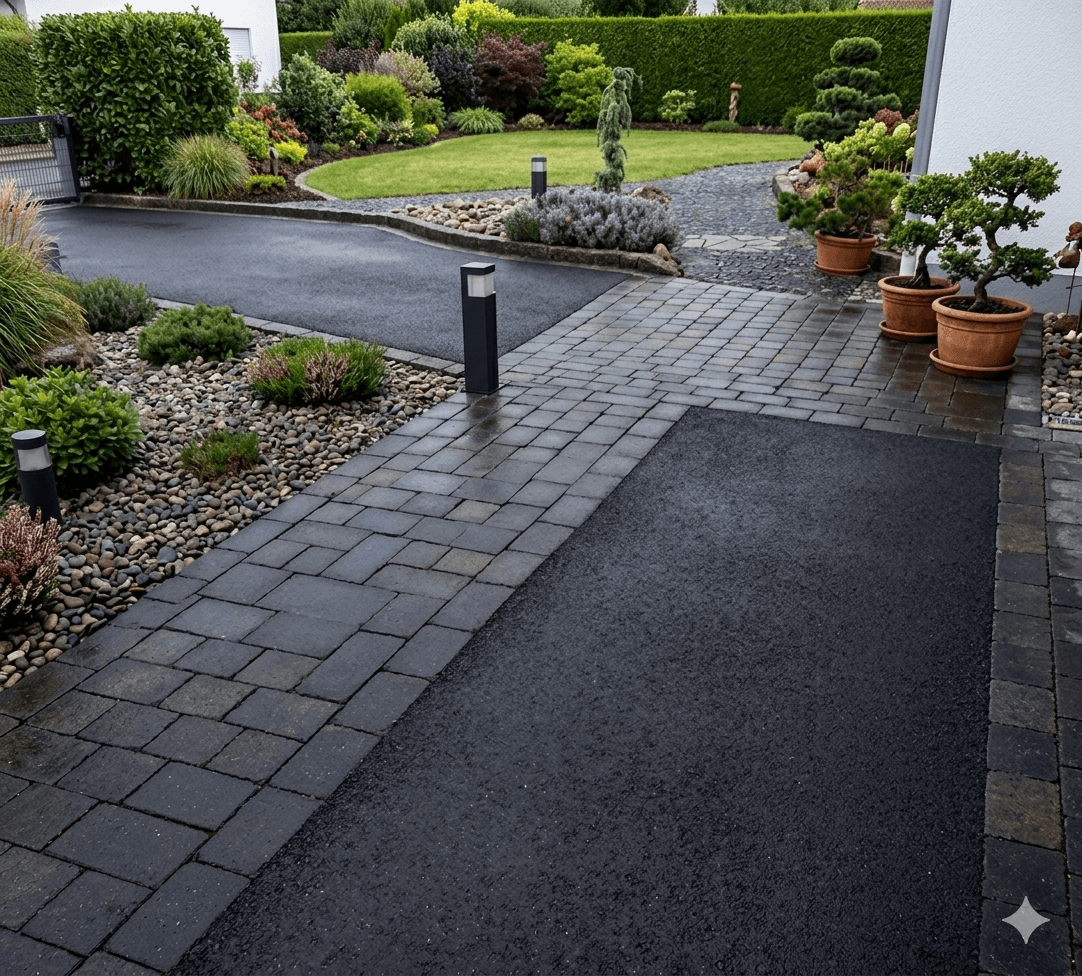 Außenanlage und Zufahrt – Kontext Gehwege und Einfahrten