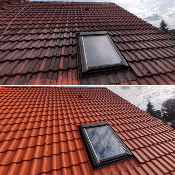 Referenz: Detailansicht gereinigter Oberfläche