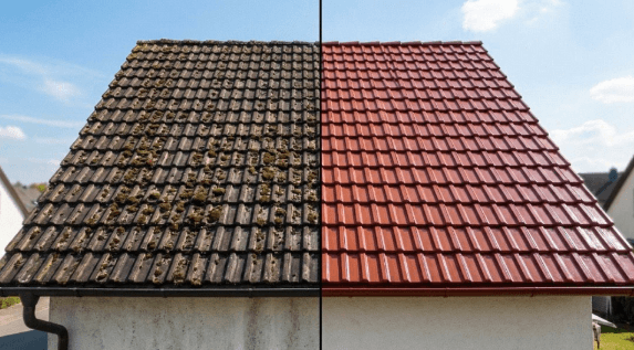 Referenz: Detailansicht gereinigter Oberfläche