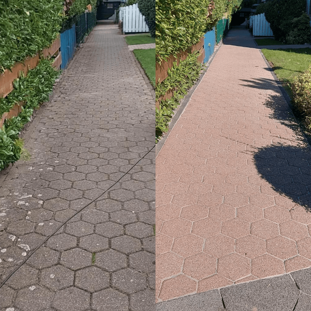 Referenz: Detailansicht gereinigter Oberfläche