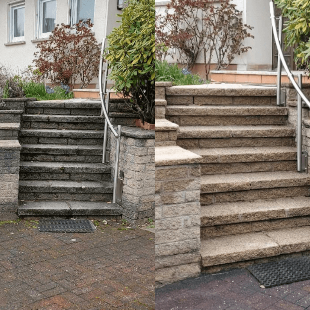 Referenz: Detailansicht gereinigter Oberfläche